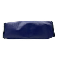 Herbag Blue in Coated Canvas, Silver hardware