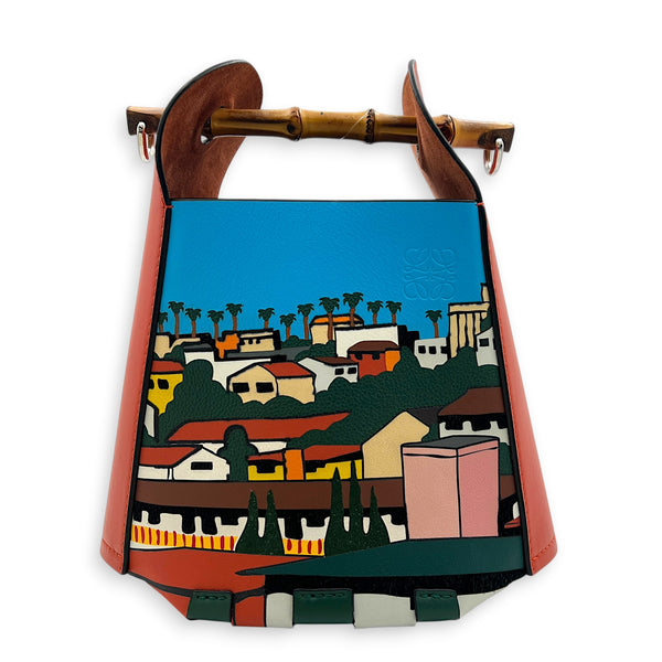 Others Top Handle Bag Red in Calfskin, Gold hardware
