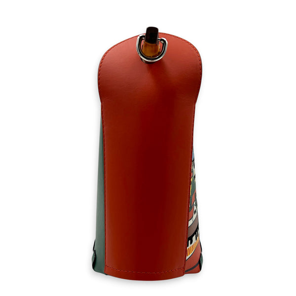 Others Top Handle Bag Red in Calfskin, Gold hardware