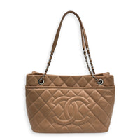 Timeless CC Shoulder Bag Black in Caviar Leather, Silver hardware