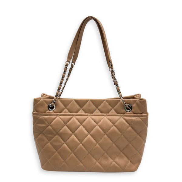 Timeless CC Shoulder Bag Black in Caviar Leather, Silver hardware