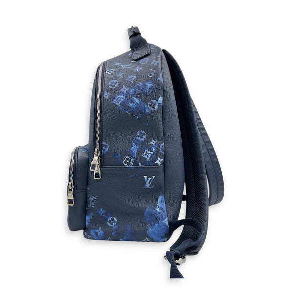 Multipocket Backpack Ink Blue in Monogram Empreinte Leather, Silver hardware