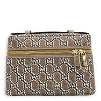 Shadow Multi-colour Vanity Bag in Coated Canvas, Gold hardware