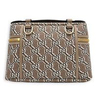 Shadow Multi-colour Vanity Bag in Coated Canvas, Gold hardware