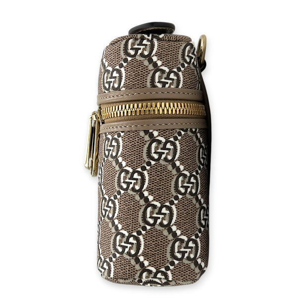 Shadow Multi-colour Vanity Bag in Coated Canvas, Gold hardware