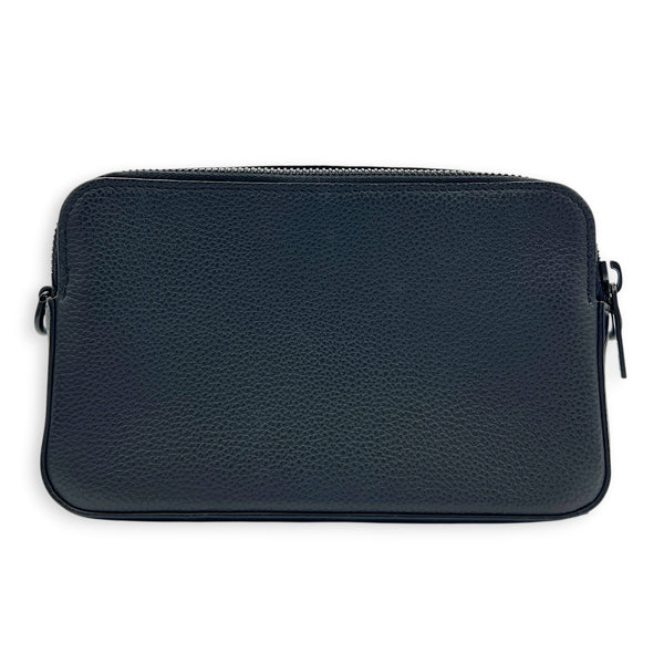 Alpha Wearable Wallet  Crossbody Bag Black in Taurillon Leather, Black hardware