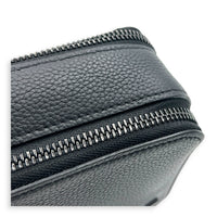 Alpha Wearable Wallet  Crossbody Bag Black in Taurillon Leather, Black hardware
