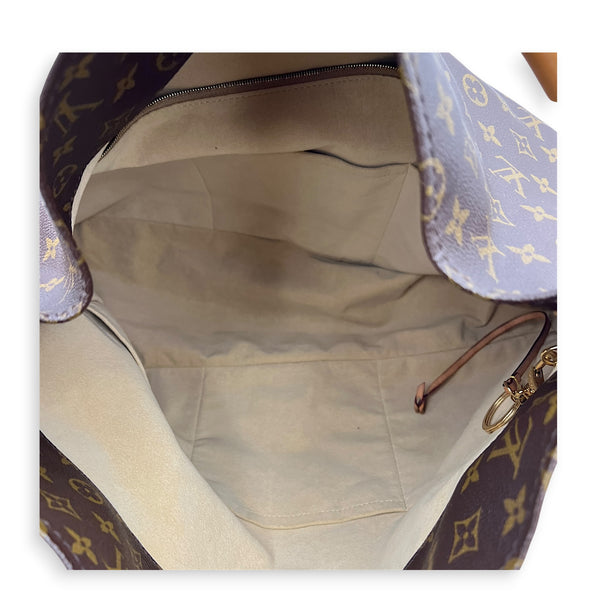 Artsy Shoulder Bag GM Brown in Monogram Coated Canvas, Gold hardware