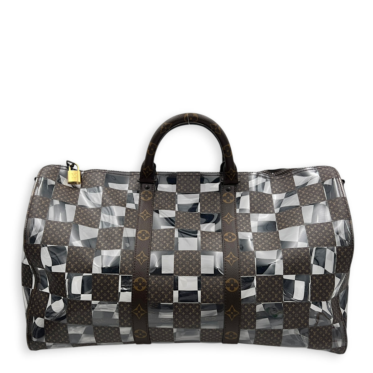 Monogram Chess Keepall Bandouliere 50 Multi-colour Duffle Bag in PVC,  hardware