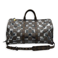 Monogram Chess Keepall Bandouliere 50 Multi-colour Duffle Bag in PVC,  hardware