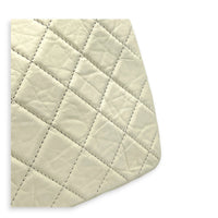 2.55 Tote Bag White in Distressed Leather, Gunmetal hardware