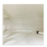 2.55 Tote Bag White in Distressed Leather, Gunmetal hardware