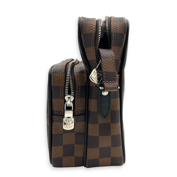 x Chapman Brothers Savane Amazon Rhinoceros Crossbody Bag Brown, Silver hardware