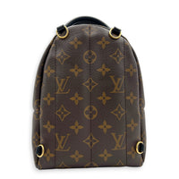 Palm Springs Backpack Mini Monogram in Monogram Coated Canvas, Gold hardware