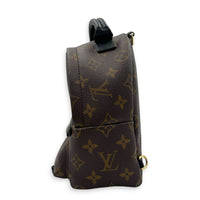 Palm Springs Backpack Mini Monogram in Monogram Coated Canvas, Gold hardware