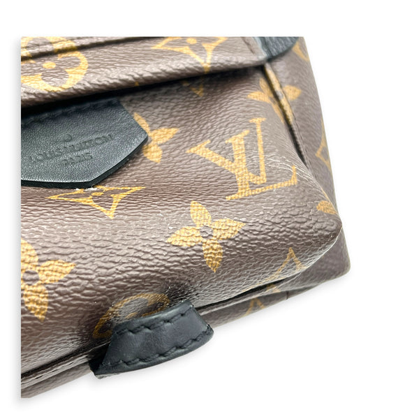 Palm Springs Backpack Mini Monogram in Monogram Coated Canvas, Gold hardware