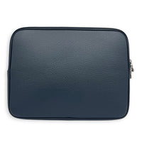 Porte-Document Messenger Noir in Taurillon Leather, Silver hardware