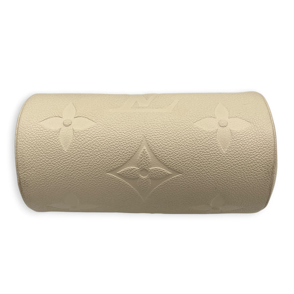 Papillon Shoulder Bag BB White in Monogram Empreinte Leather, Gold hardware