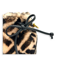 Mon Tresor Bucket Bag Multi-colour in Natural Fur, Gold hardware