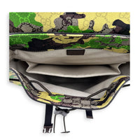 GG Camouflage Backpack Large Multi-colour in Coated Canvas, Gold hardware