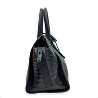 Downtown Top Handle Bag Black in Calfskin, Monochrome hardware