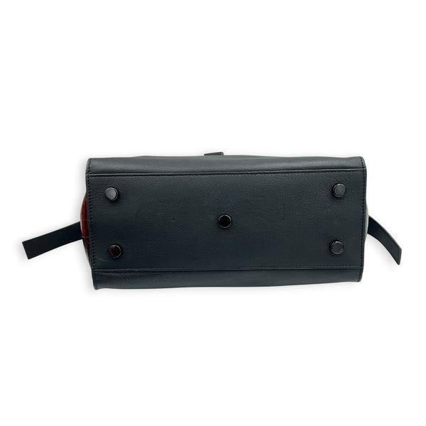 Downtown Top Handle Bag Black in Calfskin, Monochrome hardware