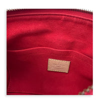 Pallas Brown Top Handle Bag in Monogram Coated Canvas, Gold hardware