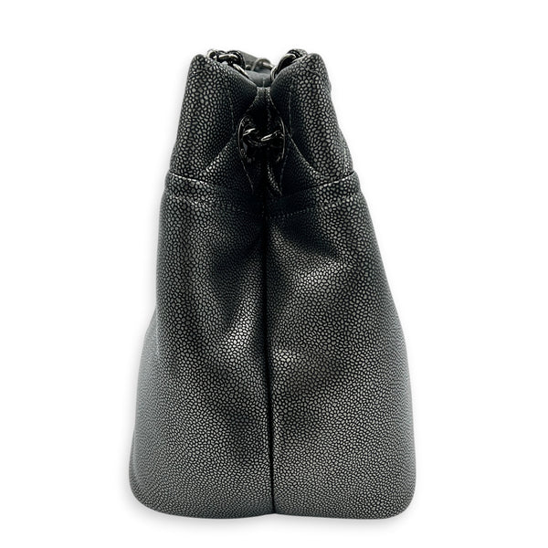 Timeless CC Tote Bag Silver in Caviar Leather, Silver hardware