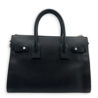Sac de Jour Top Handle Bag Nano  Noir in Calfskin, Silver hardware