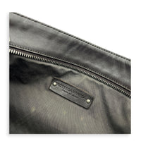 Intrecciato Crossbody Bag Brown in Intrecciato Leather, Silver hardware