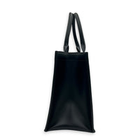 Book Tote Tote Bag Medium Black in Calfskin, Gold hardware