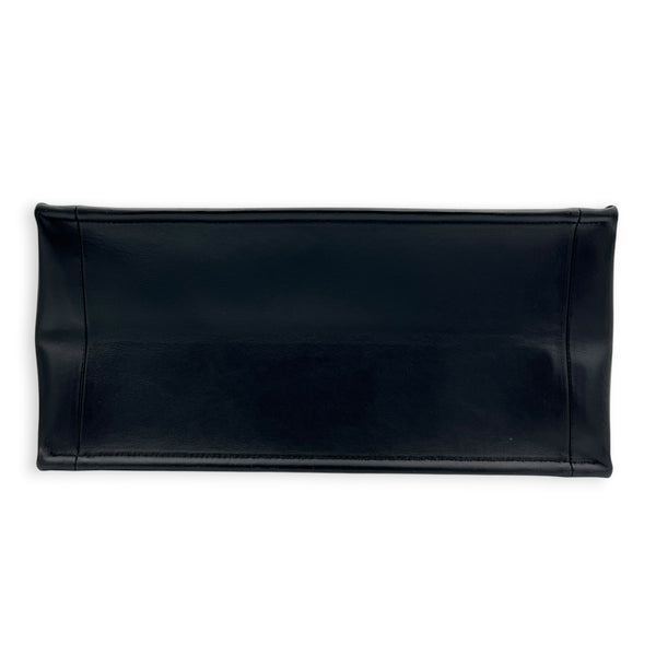 Book Tote Tote Bag Medium Black in Calfskin, Gold hardware