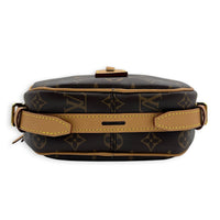 Boite Chapeau Souple Shoulder Bag MM Brown in Monogram Coated Canvas, Gold hardware