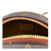 Boite Chapeau Souple Shoulder Bag MM Brown in Monogram Coated Canvas, Gold hardware