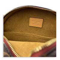 Boite Chapeau Souple Shoulder Bag MM Brown in Monogram Coated Canvas, Gold hardware