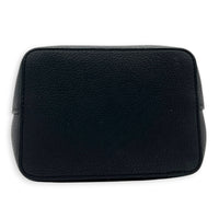 LockMe Bucket Bag Nano  Black in Taurillon Leather, Silver hardware