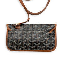 Saint Louis Tote Bag PM Brown in Coated Canvas, Silver hardware