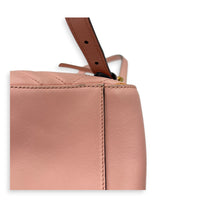GG Marmont Backpack Pink in Calfskin, Gold hardware