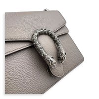 Dionysus Grey Shoulder Bag in Calfskin, Silver hardware