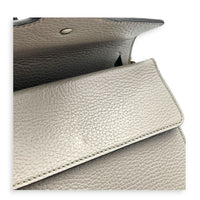 Dionysus Grey Shoulder Bag in Calfskin, Silver hardware