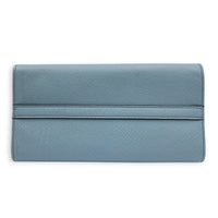 Monochrome Top Handle Bag Blue in Saffiano Leather, Gold hardware