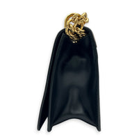 Saffiano Chain Bicolor Shoulder Bag in Saffiano Leather, Gold hardware