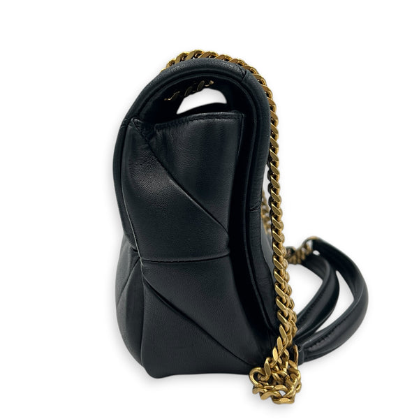 Jamie Shoulder Bag Medium Black in Lambskin, Gold hardware