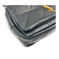 Jamie Shoulder Bag Medium Black in Lambskin, Gold hardware