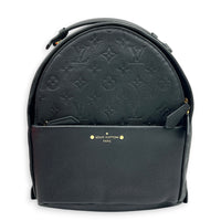 Sorbonne Black Backpack in Monogram Empreinte Leather, Gold hardware