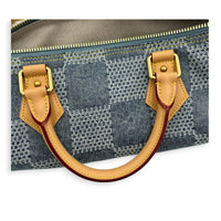 Speedy Bandouliere Top Handle Bag 40 Bleu Denim in Denim, Gold hardware