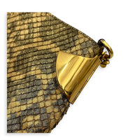 1970 Shoulder Bag Gold in Python Leather, Gold hardware