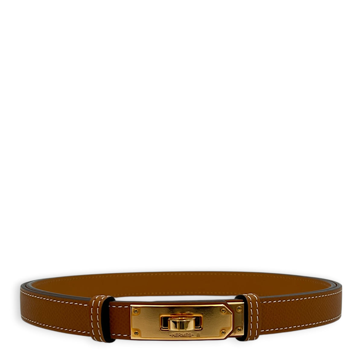 Kelly Gold Belt in Epsom, Rose Gold hardware