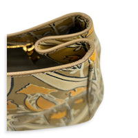 Galleria Floral Yellow Tote Bag in Saffiano Leather, Gold hardware