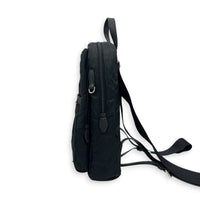 Re-Nylon Crossbody Bag Nero in Re-Nylon, Silver hardware